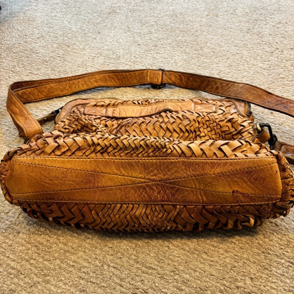 Josual Brown Woven Leather Bag​ - Picture 8 of 9